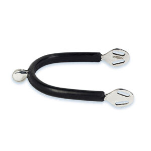 Stubben SEQ Sporen Met Fijn Getand Wiel Zilver/Zwart