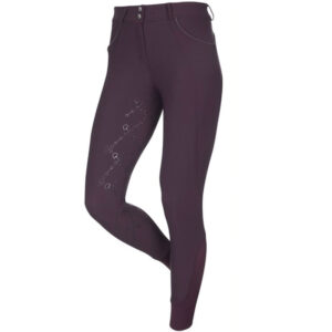 LeMieux Reithose Freya Full Grip Aubergine