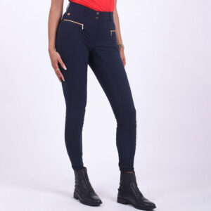 QHP Riding Breeches Tara Full Grip Navy