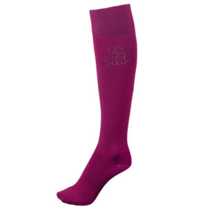 Paardrijsokken Pikeur Strass Hot Pink