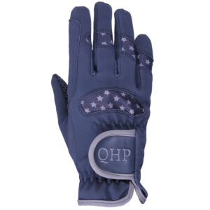 QHP Rijhandschoenen Multi Star Navy/Grijs