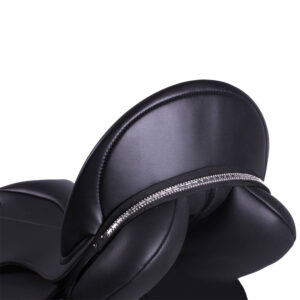 QHP Zadelsieraad Britney Zwart/Zilver