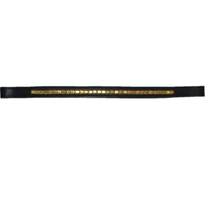 Ecoline Frontriem Studs Zwart/Goud