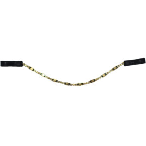Ecoline Frontriem Ketting Zwart/Goud