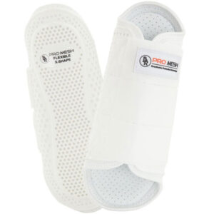 BR Leg Guards Pro Mesh X-Shape Flexible White