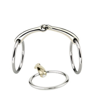 Sprenger Mors Filet Dynamic RS Single Broken Sensogan Avec Swarovski Or/Argent