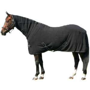 Harry's Horse Fleecedeken Met Hals Deluxe Zwart