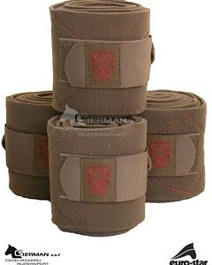 Euro-Star Fleece Bandages Excellent Umbra/China Red