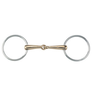 Sprenger Mors Filet Simple Cassé Aurigan 14 mm Or/Argent