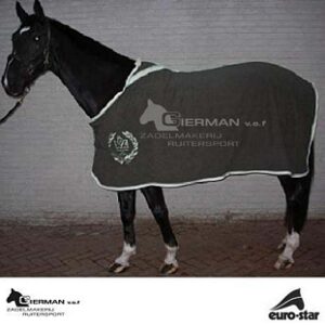 Euro-Star Fleecedeken ES Logo Olive/Jade/Offwhite