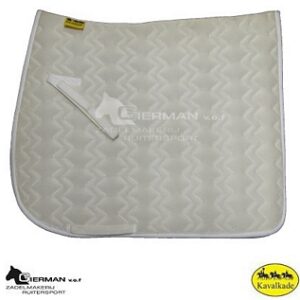 Kavalkade Tapis de Selle ZigZag Blanc Cassé