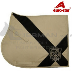 Euro-Star Zadeldek Simileather Sahne/Ebony