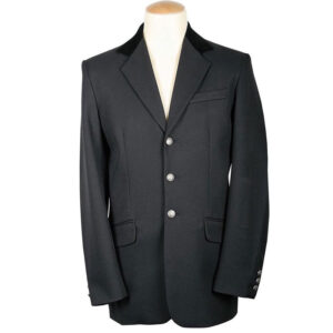 Wedstrijdjas Harry's horse heren zwart voorzijde