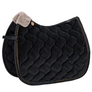 Zadeldek Eskadron Velvet Crystal Platinum zwart