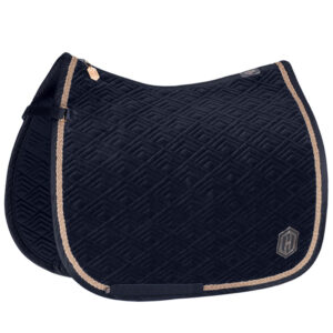 Zadeldek Eskadron Velvet Emblem Navy