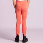 Achterzijde lifestyle foto Harry's Horse Equitights Rookie Full Grip Kids Roze