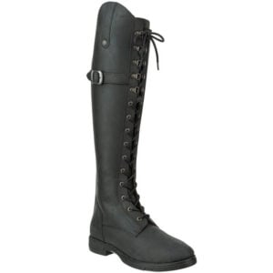 Bottes d'hiver d'extérieur en daim Longford, cirées noires