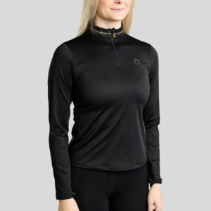 Longsleeve Montar MoVeronica Crystal Zwart