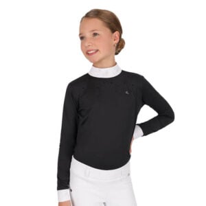 Wedstrijdshirt QHP Amilara Junior Zwart