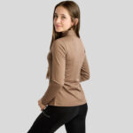 Achterzijde Longsleeve Montar MoEverline Crystal Kids Nougat Brown
