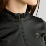 Logo borst Longsleeve Montar MoEverline Crystal Kids Zwart