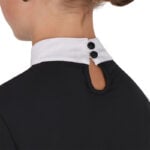 Knoopsluiting Wedstrijdshirt QHP Amilara Junior Zwart