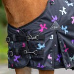 Detail borst Winterdeken QHP Isalyn Unicorn Dream