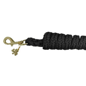 Bucas Halstertouw Comfort Musketon Zwart/Zwart