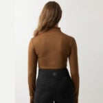 Achterzijde Pullover Met Rits BR Lieke Cognac Ochre