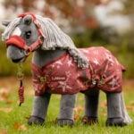 Lifestle foto Toy Pony Printed Ripstop Rug LeMieux Spiced Earth