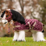 Lifestle foto Toy Pony Printed Ripstop Rug LeMieux Blackberry
