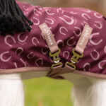 Detail kruissingels Toy Pony Printed Ripstop Rug LeMieux Blackberry